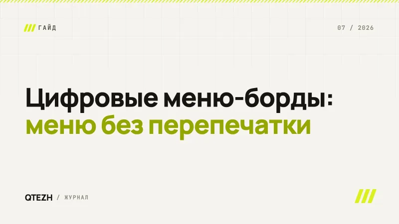 Сколько стоит цифровой менюборд и когда он окупается